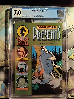 Buy Dark Horse Presents #10 CGC 7.0 White Pages (1st App Of The Mask) • 47.43£