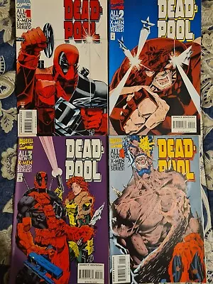 Buy COMICS: DEADPOOL 1 To 4 ALL NEW X-MEN LIMITED SERIES 1994 • 5.99£