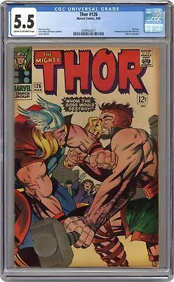 Buy Thor #126 CGC 5.5 1966 4369943011 • 186.51£