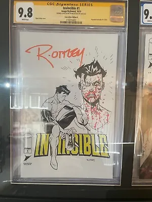 Buy Invincible #1 Nycc Cover B Cgc 9.8 Signed And Sketched By Ottley • 754.72£