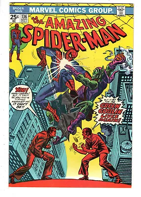 Buy Amazing Spider-man #136 (1974) - Grade 9.0 - 1st App Harry Osborn Green Goblin! • 236.62£