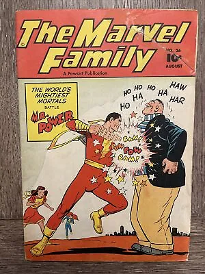 Buy SUPER RARE!! JERRY WEIST ESTATE: THE MARVEL FAMILY #26 (Fawcett 1948) • 199.87£