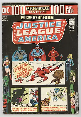 Buy Justice League Of America 110 DC 1974 VG Superman Batman 2nd John Stewart Santa • 19.98£
