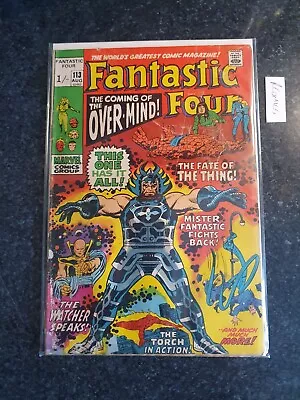 Buy Fantastic Four 113 Classic Silver Age 1st Overmind • 4£