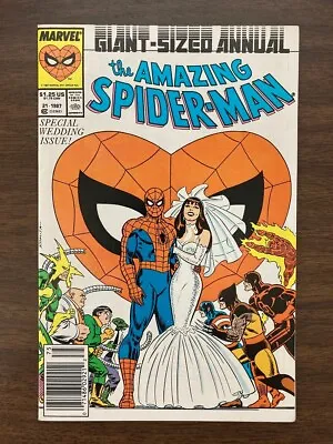 Buy Amazing Spider-Man Annual #21 1987 Marvel Newsstand Wedding HIGH GRADE KEY • 15.83£