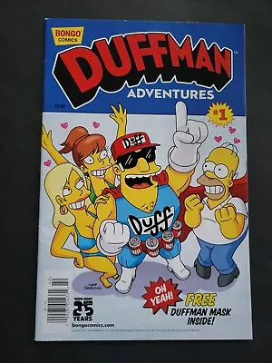Buy Simpson's One Shot Wonders: Duffman Adventures #1 (2014) With Mask FN Bongo • 15.80£