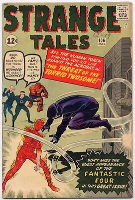 Buy Strange Tales 106 FN- 1963 Marvel Fantastic Four 1st App Acrobat  Jack Kirby • 63.25£