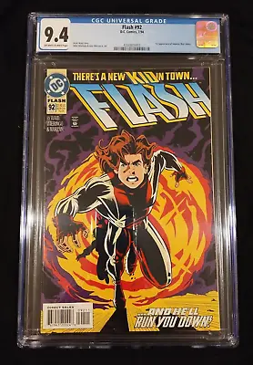 Buy Flash #92, CGC 9.4, DC, July 1994, 1st Impulse (Bart Allen) KEY • 47.41£
