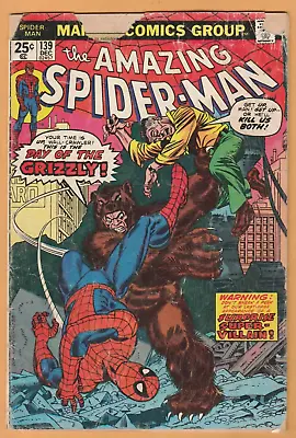 Buy Amazing Spider-Man #139 - 1st App. Grizzly - MVS Intact - GD (2.0) • 3.96£