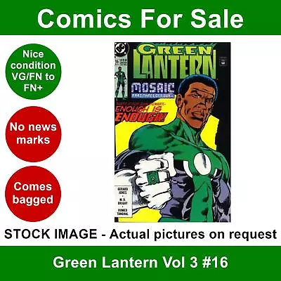 Buy DC Green Lantern Vol 3 #16 Comic - VG/FN+ 01 September 1991 • 3.99£