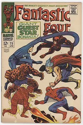 Buy Fantastic Four 73 Marvel 1968 VG FN Daredevil Spider-Man Thor Stan Lee • 50.57£