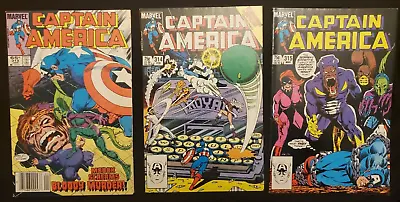 Buy Lot Of (3) Marvel Comics Captain America Issues #313, 314 & 315 (1986) • 3.96£