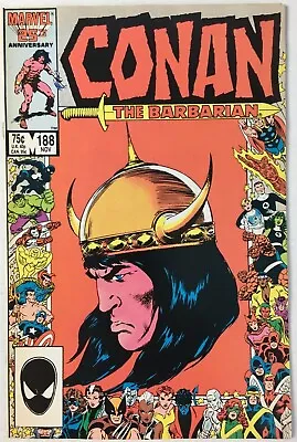 Buy Conan The Barbarian Vol 1 #188 November 1986 American Marvel Comic First Edition • 13.99£