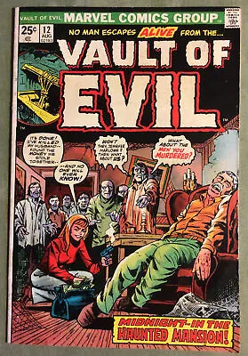 Buy Vault Of Evil  #12.   1974.   Bronze Age.  Marvel Comics. • 12£