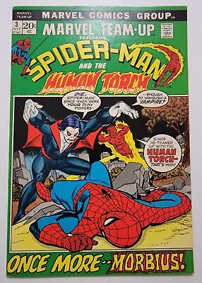 Buy Marvel Team-Up 3 NM- Spider-Man & Human Torch 1972 3rd App Of Morbius High Grade • 109.89£