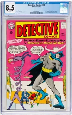 Buy Detective Comics #331 CGC 8.5 White Page  1st Batman/Elongated Man Team-up   • 182.46£