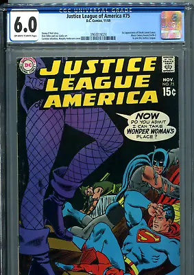 Buy Justice League Of America #75 (DC Comics 1969) CGC Certified 6.0 • 158.28£