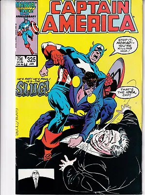 Buy CAPTAIN AMERICA Vol. 1 #325 January 1987 MARVEL Comics - Slug • 15.18£