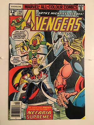 Buy Avengers #166 VFN/NM (9.0) MARVEL ( Vol 1 1977)  • 12£