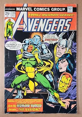 Buy Avengers Vol 1 #135 Low Grade Marvel 1975 Starlin Ultron Cover • 5.52£