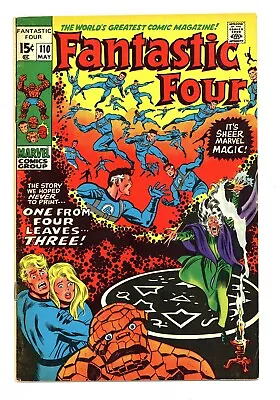 Buy Fantastic Four #110 4.0 Annihilus Appearance Ow/w Pgs 1971 • 22.52£