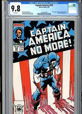 Buy CGC 9.8 Captain America #332 Steve Rogers Resigns As Captain America • 197.95£