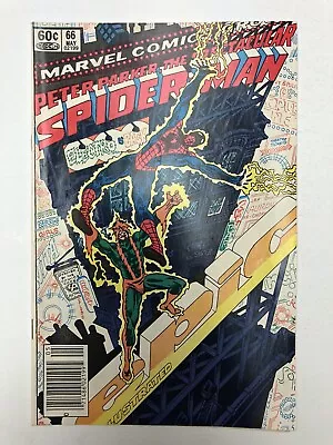 Buy SPECTACULAR SPIDER-MAN #66 VF+ ELECTRO APPEARANCE NEWSSTAND 1982 Marvel Comics • 10.35£