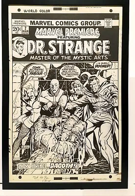 Buy Marvel Premiere #7 Doctor Strange 11x17 FRAMED Original Art Poster Marvel Comics • 47.28£