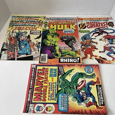 Buy Marvel Comics Bronze Age  Lot Of 4 Captain America, The Incredible Hulk, • 11.82£