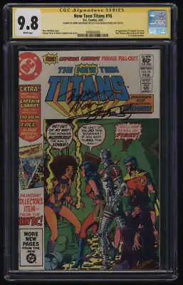 Buy New Teen Titans #16 CGC 9.8 W Pgs SS Signature Marv Wolfman George Perez Carrot • 315.35£