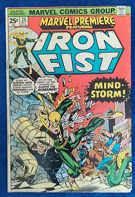Buy Marvel Premiere Featuring Iron Fist #25! 1975 Marvel.  1st J Byrne On Iron Fist! • 15.81£