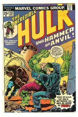 Buy Incredible Hulk #182 5.5 // 1st Appearance Of Hammer & Anvil Marvel 1974 • 159.10£