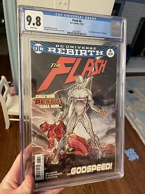 Buy The Flash Rebirth #6 CGC  9.8 Key 1st Appearance Godspeed Cover DC Comics • 79.92£