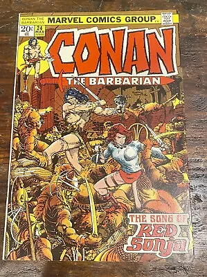 Buy Conan The Barbarian #24 VF; 1st Full Red Sonja • 51.78£