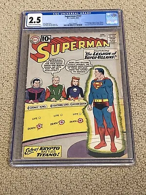 Buy Superman 147 CGC 2.5 (1st App Legion Of Super Villains) • 118.14£