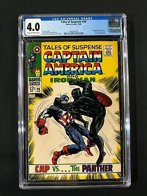 Buy Tales Of Suspense #98 CGC 4.0 (1968) - Captain America Vs Black Panther • 79.43£