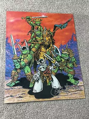Buy Vintage Teenage Mutant Ninja Turtles Cerebus TMNT #8 Poster 1986 SIGNED By Laird • 172.65£