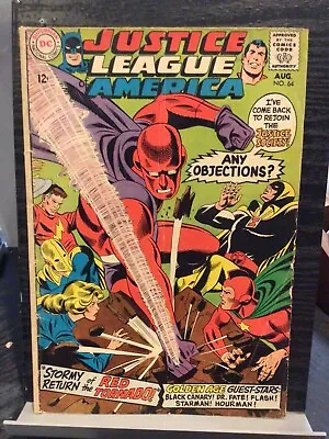 Buy Justice League America #64 Dc 1968 1st Red Tornado • 23.82£