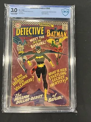 Buy Detective Comics #359 CBCS 3.0 1st AppBarbara Gordon Batgirl Silver Age • 434.46£