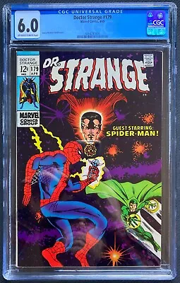 Buy Doctor Strange #179 CGC 6.0 (1969) Classic Barry Windsor-Smith Spider-Man Cover! • 76.41£