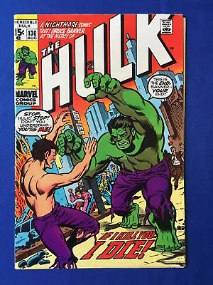 Buy Incredible Hulk #130 VFN- (7.5) MARVEL ( Vol 1 1970) (2) • 24£