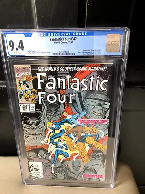 Buy FANTASTIC FOUR #347 (1990) CGC 9.4 1st Team App Of The New Fantastic Four🔥🔑 • 25.10£
