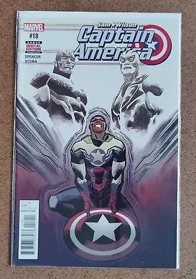 Buy Sam Wilson Captain America #18 1st Cameo App. Of Rayshaun Lucas Marvel 2017 • 3.15£