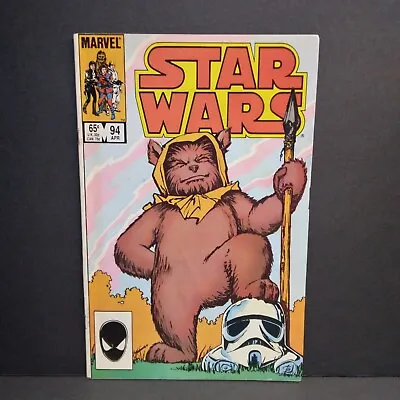 Buy 💥 STAR WARS #94 VF/VF- FIRST PRINT 1985 MARVEL COMICS Ewoks RETURN OF THE JEDI • 11.22£