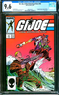 Buy G.I. Joe A Real American Hero #60 Marvel Comics 1987 CGC 9.6 1st App Falcon More • 79.28£