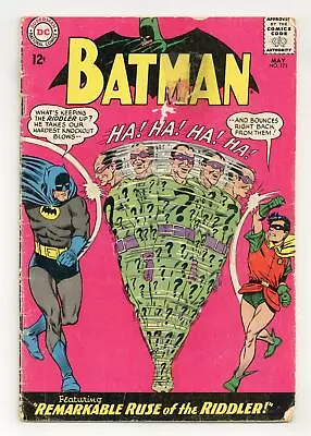 Buy Batman #171 GD- 1.8 1965 1st Silver Age App. Riddler • 193.03£