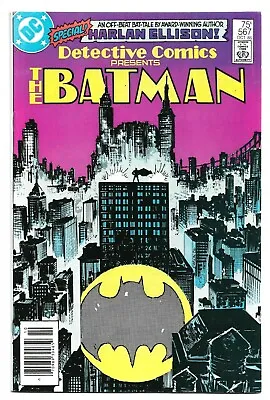 Buy DETECTIVE Comics #567,  DC, 1986, Bat Signal, Harlan Ellison 9.0 VF/NM • 12.63£