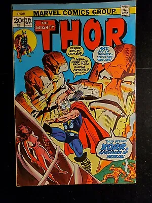 Buy Thor 215, Marvel Comics 1973, Mercurio Appearance John Buscema Cover  • 9.26£