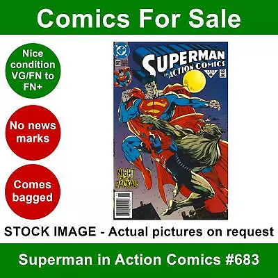 Buy DC Superman In Action Comics #683 Comic - VG/FN+ 01 November 1992 • 3.99£