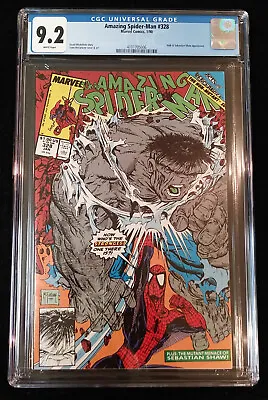 Buy Amazing Spider-Man #328, Direct Edition, CGC 9.2, January 1990, Hulk App. • 35.62£